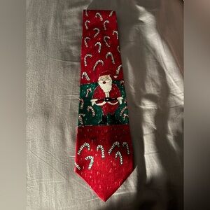 Festive “Save the Children” Red Santa Tie